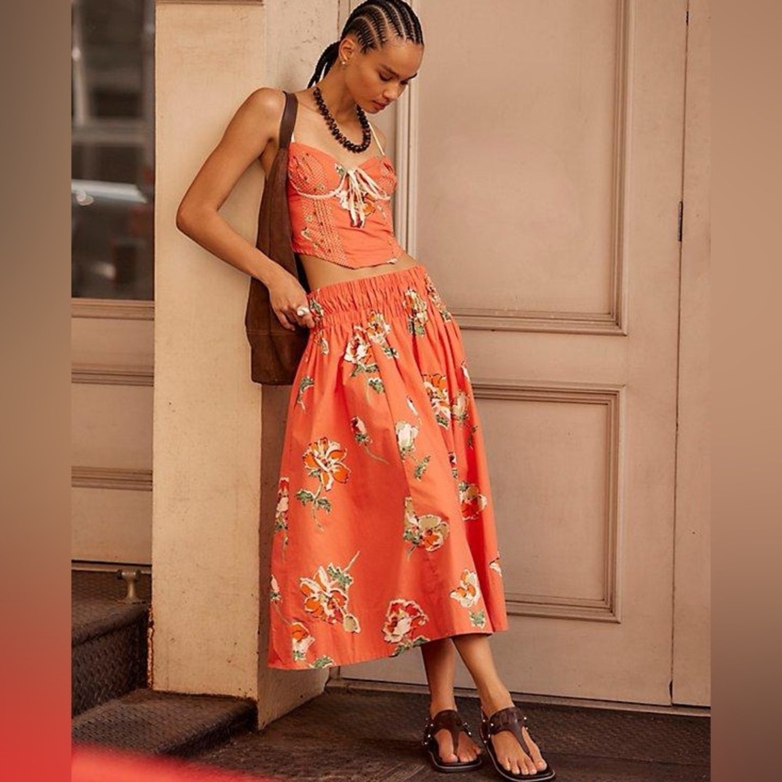 Free People Luca Floral Skirt Set